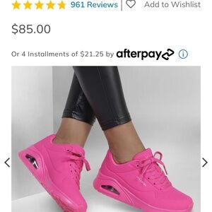 Skechers Uno - Night Shades Hot Pink Shoes - size 11 - NEVER WORN